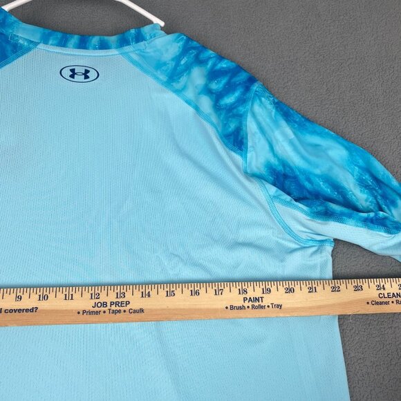 Under Armour Men's Fishing Long‎ Sleeve Tee.Blue, Loose Fit. Lightweight. Large - Picture 4 of 12